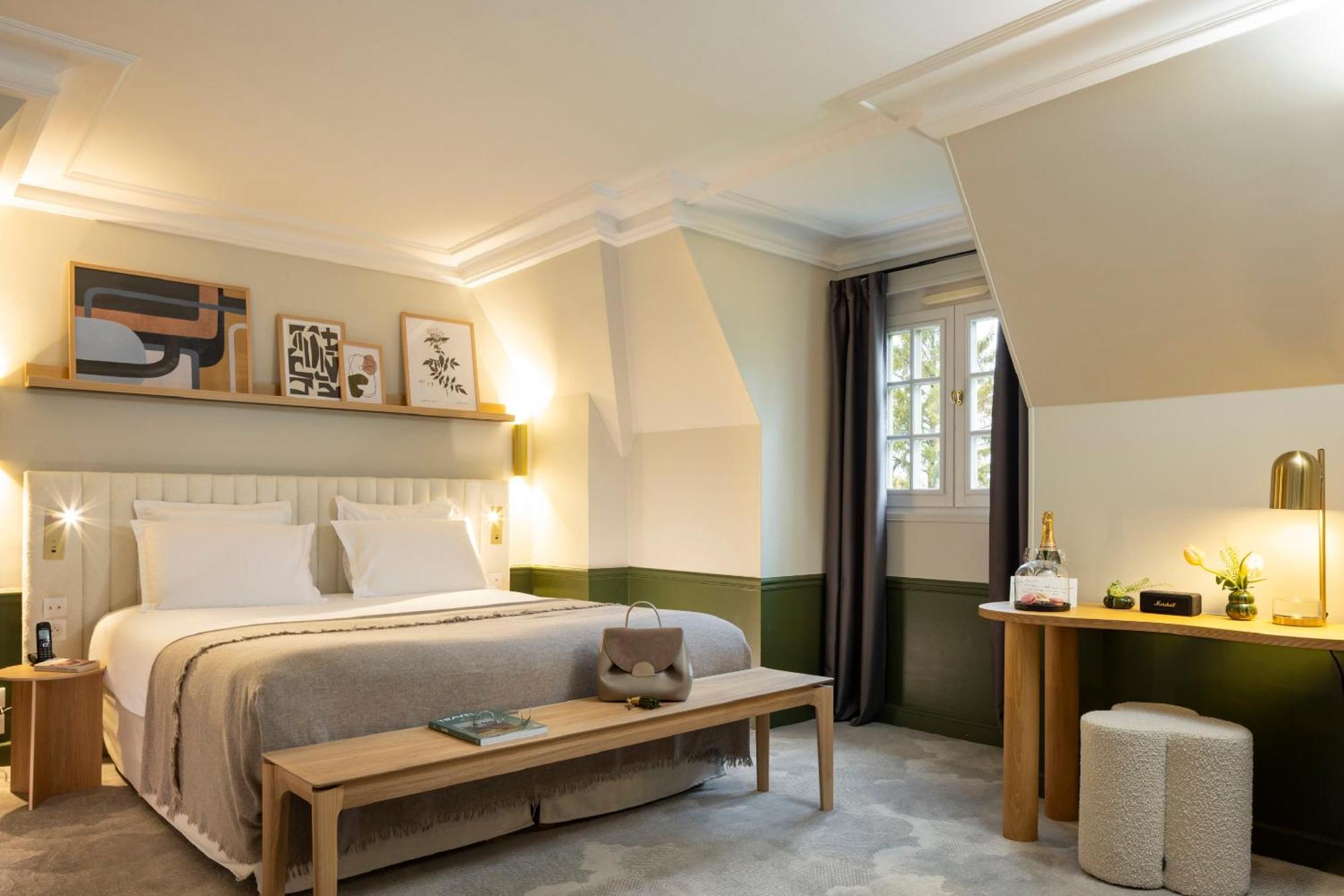 Hostellerie Briqueterie & Spa Champagne Vinay  Bagian luar foto A room at the hotel
